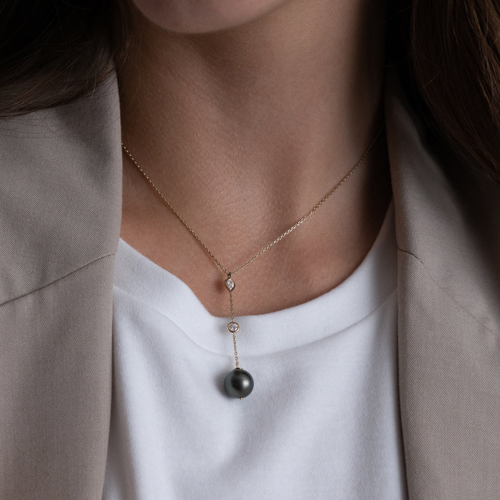 Pearl Drop Necklace - Aspen Factor